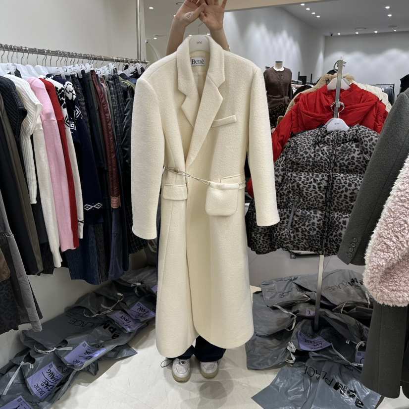 BENE東大門㊣直郵女裝新品時尚推薦熱賣職業人氣真品長款風衣BENE長款風衣