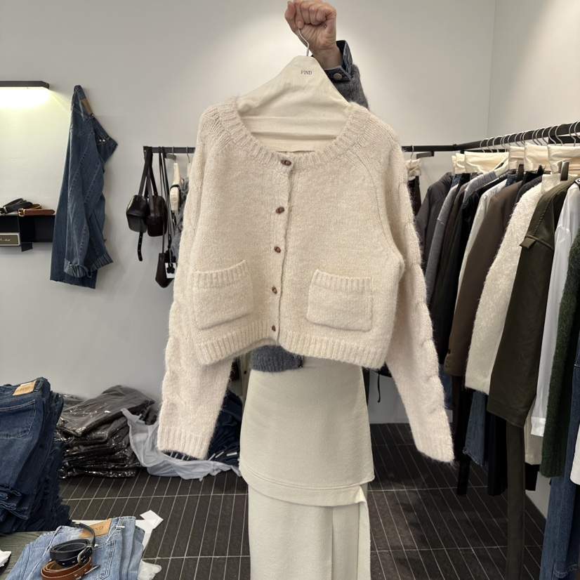 FIND-P韓國代購㊣女士新款25秋冬人氣休閑時尚職業真品針織衫FIND-P針織衫