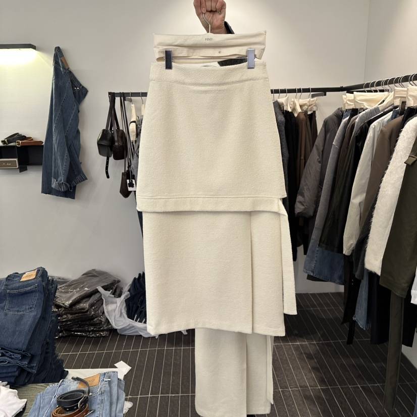 FIND-P東大門㊣直郵女裝新款真品25秋冬人氣休閑熱賣長裙羊毛FIND-P長裙