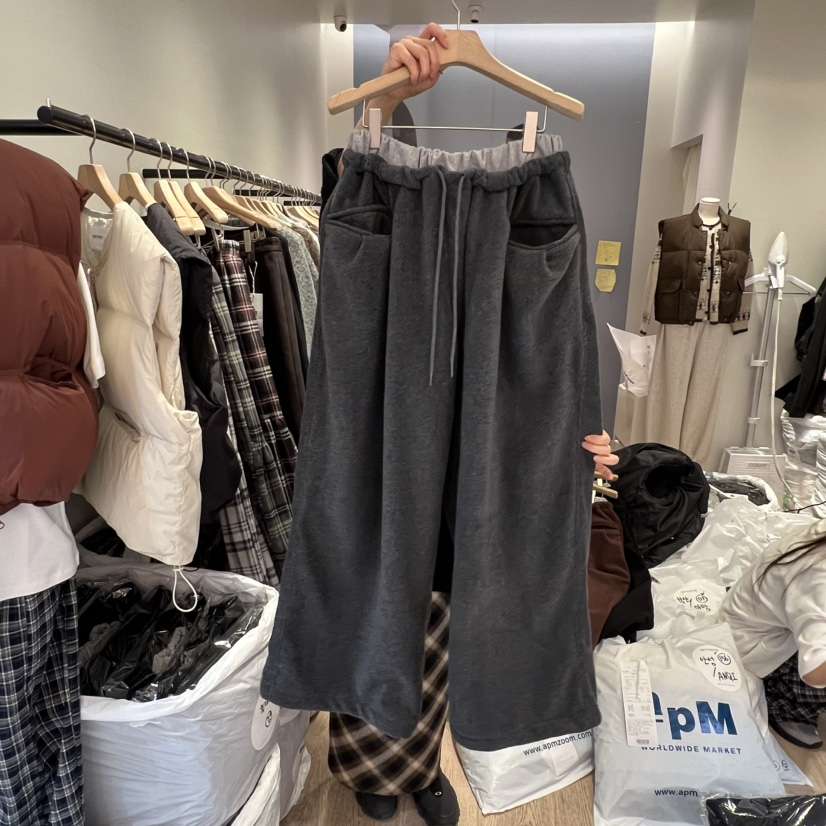 ORMORE東大門㊣實拍女士新品推薦25秋冬人氣休閑休閑褲羊毛ORMORE休閑褲