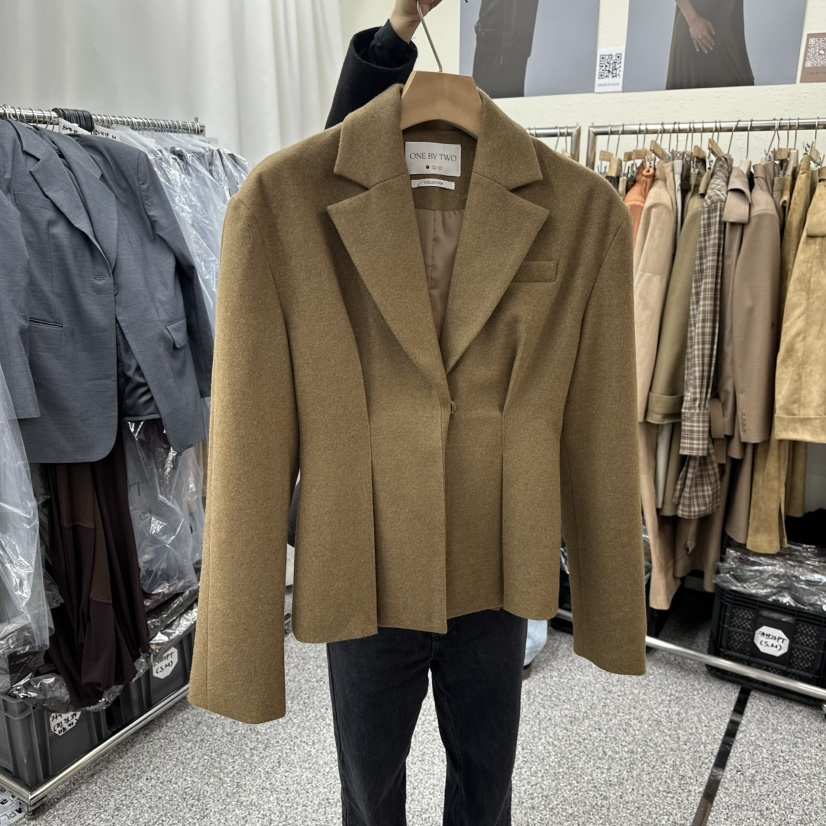ONEBYTWO東大門㊣直郵女裝新品推薦休閑時尚職業25秋冬夾克ONE BY TWO夾克