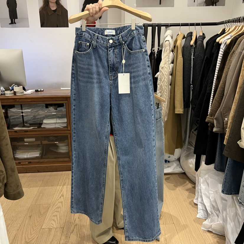 OURIN東大門㊣實拍女裝新品職業休閑熱賣時尚真品推薦牛仔褲OURIN牛仔褲