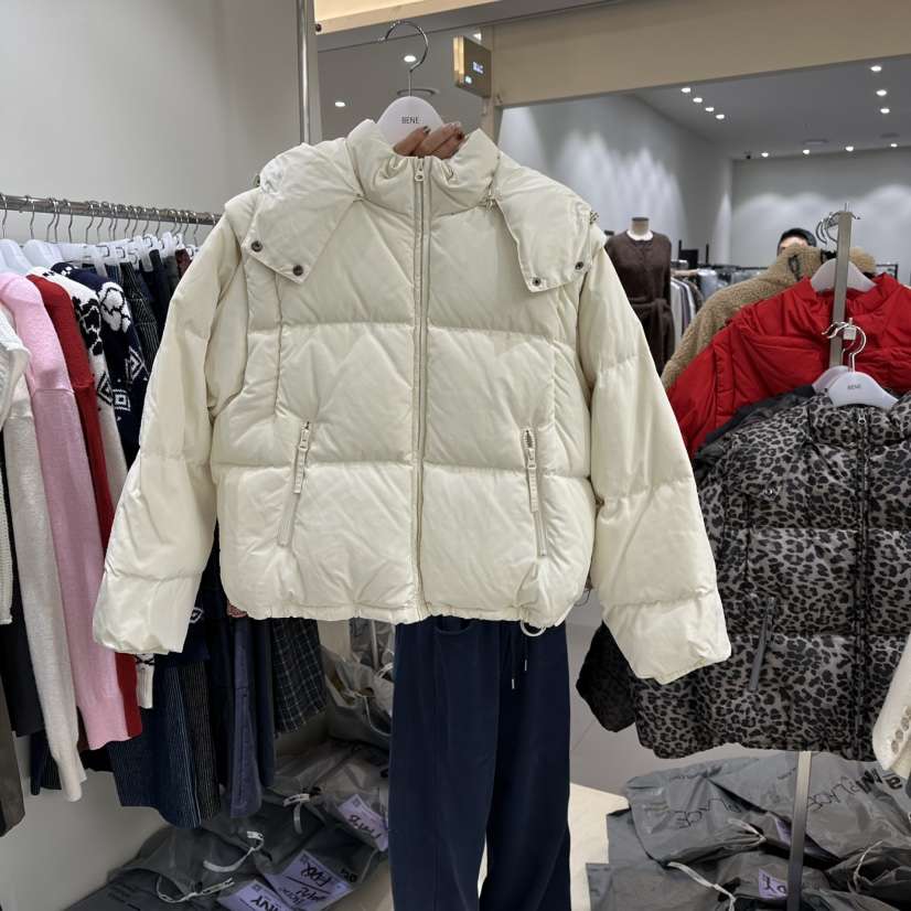 BENE東大門㊣代購女士新品25秋冬職業熱賣時尚推薦短款羽絨服BENE短款羽絨服