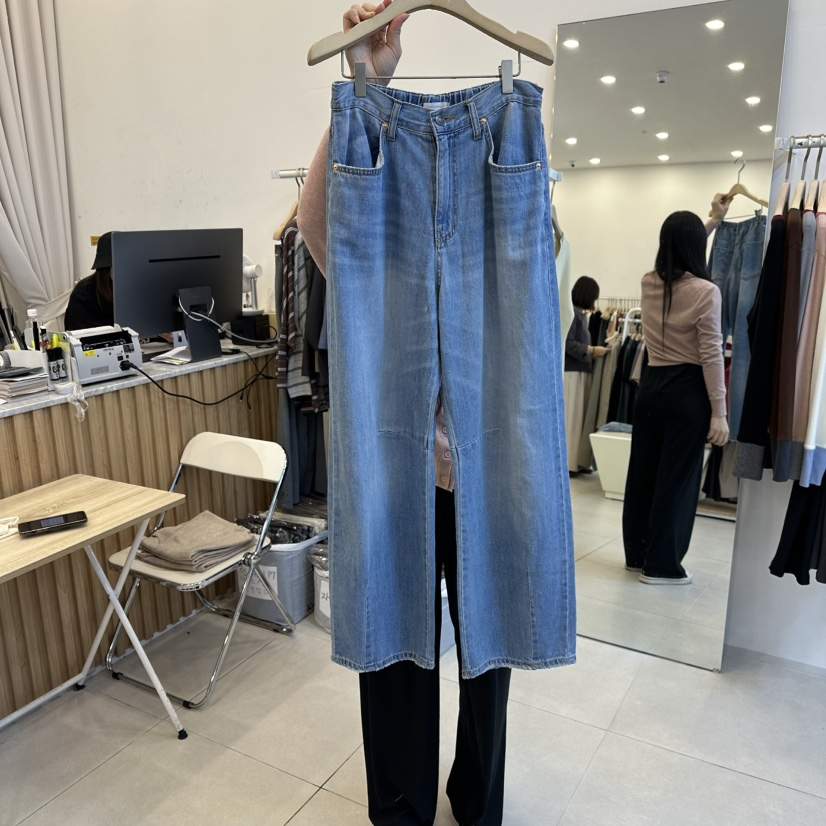 FUNNY POWDER東大門㊣代購女士新品真品推薦熱賣休閑牛仔褲THE FUNNY牛仔褲