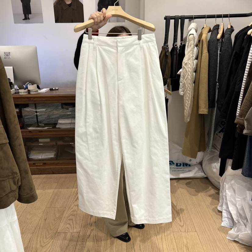 OURIN東大門㊣代購女裝新品真品推薦25秋冬職業休閑休閑褲加絨OURIN休閑褲