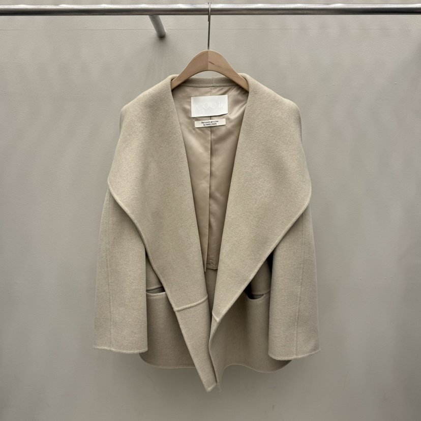 EOOB/LAMEREI東大門㊣實拍女士新品休閑熱賣推薦短款大衣羊毛EOOB/LAMEREI短款大衣