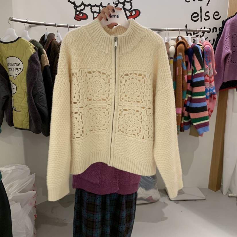 VENTI韓國直郵㊣女裝新品時尚熱賣真品人氣25秋冬針織衫手工羊毛VENTI針織衫