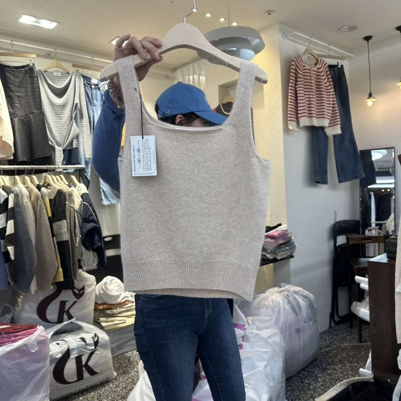 X東大門㊣代購女裝新款休閑熱賣真品25秋冬職業時尚吊帶背心JuA吊帶/背心