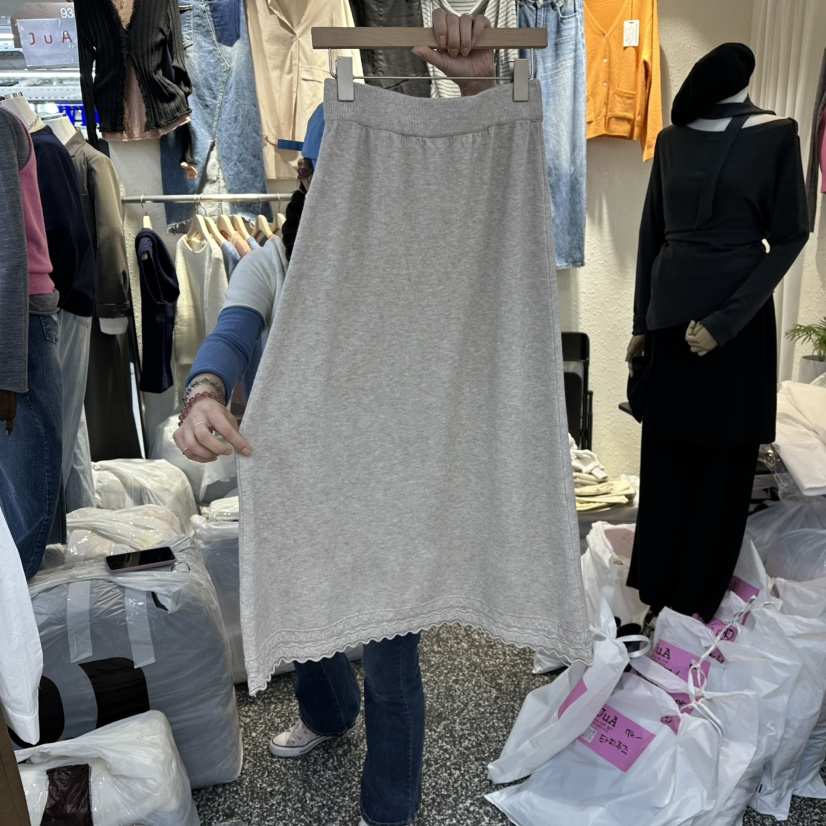 X東大門㊣代購女裝新品推薦真品25秋冬職業熱賣休閑人氣長裙JuA長裙