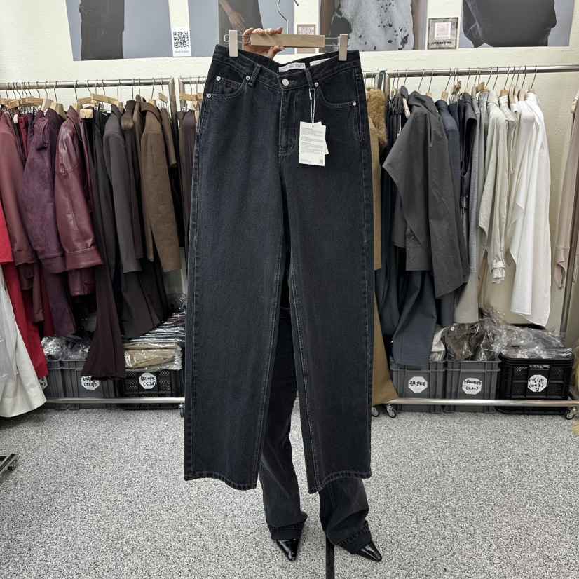 ONEBYTWO韓國代購㊣女士新款休閑25秋冬熱賣真品推薦牛仔褲ONE BY TWO牛仔褲