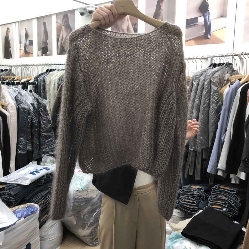 MOI-A東大門㊣代購女裝新品25秋冬休閑人氣推薦時尚針織衫MOI-A針織衫