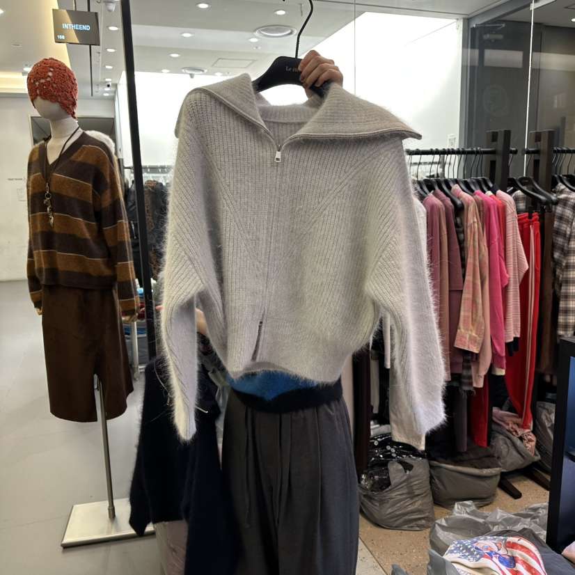 LE ETOILE東大門㊣直郵女裝新品熱賣真品職業針織衫拉鏈浣熊LE ETOILE針織衫