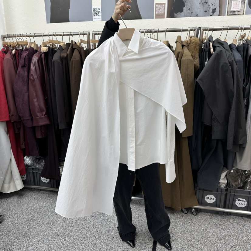 ONEBYTWO東大門㊣代購女士新品25秋冬熱賣推薦人氣襯衫蕾絲衫ONE BY TWO襯衫/蕾絲衫