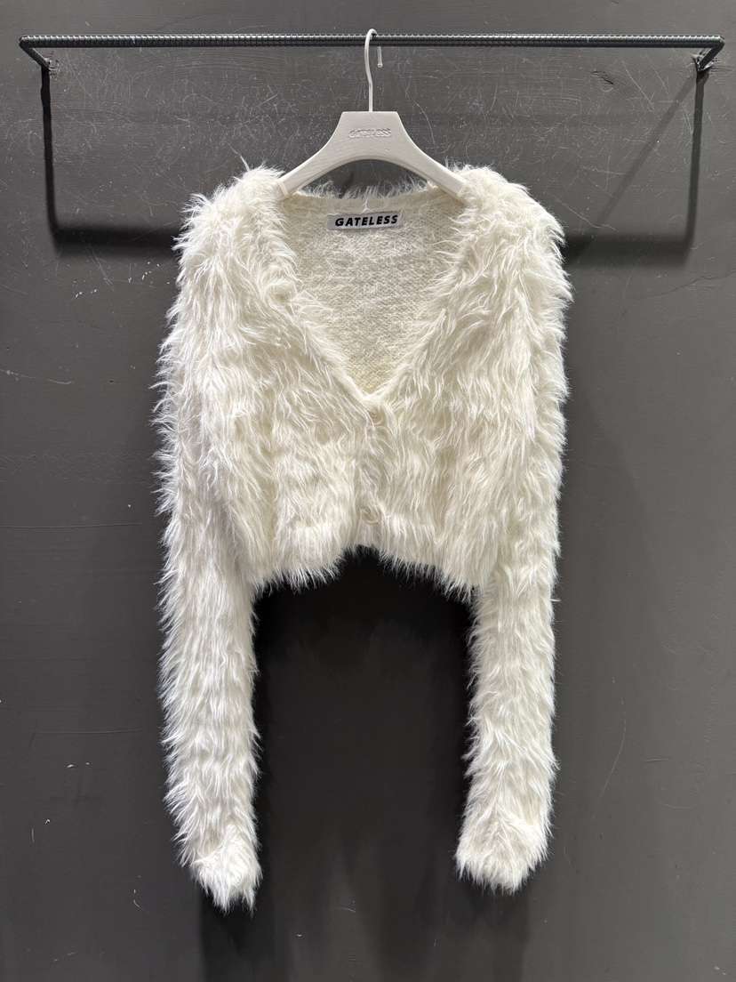 GATELESS韓國直郵㊣女裝新品休閑真品職業25秋冬針織衫毛皮GATELESS針織衫