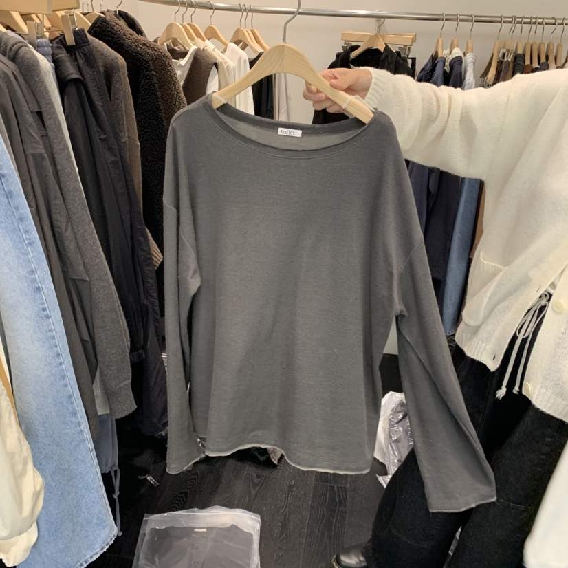 TAFFETA東大門㊣直郵女裝新款人氣職業休閑推薦長袖T恤羊毛TAFFETA長袖T恤