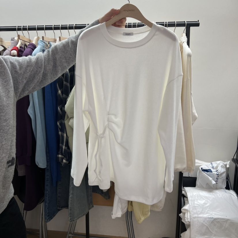 SPAGHETTI東大門㊣實拍女士新款推薦職業休閑25秋冬長袖T恤spaghetti長袖T恤