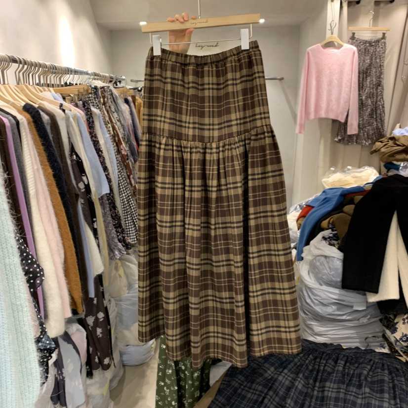 LOGROAD韓國直郵㊣女裝新款職業熱賣推薦人氣25秋冬真品長裙LOG ROAD長裙