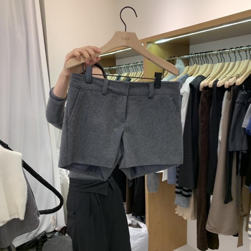 ALOT韓國代購㊣女士新款25秋冬推薦真品人氣熱賣休閑短褲羊毛A LOT短褲