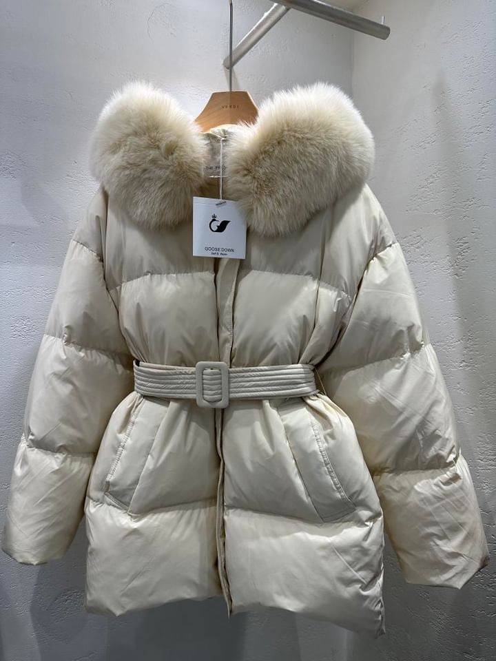 LE OVE/VERDI東大門㊣直郵女士新品真品短款羽絨服含腰帶絨LE OVE/VERDI短款羽絨服