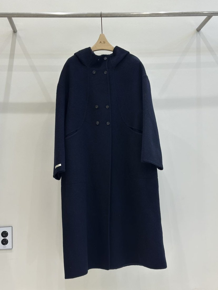 AUTUMN BEIGE-Q韓國直郵㊣女士新款25秋冬推薦中長款大衣A.b/AUTUMN BEIGE中長款大衣