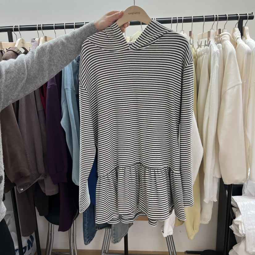 SPAGHETTI韓國代購㊣女士新款時尚推薦休閑真品熱賣長袖T恤spaghetti長袖T恤