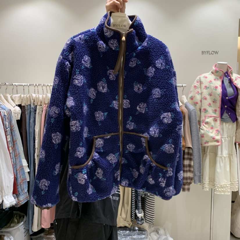 BY FLOW東大門㊣直郵女士新品25秋冬時尚職業真品夾克可愛的BY FLOW夾克