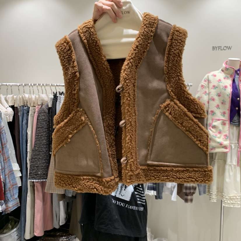 BY FLOW東大門㊣直郵女士新款職業時尚人氣25秋冬馬甲里外穿BY FLOW馬甲