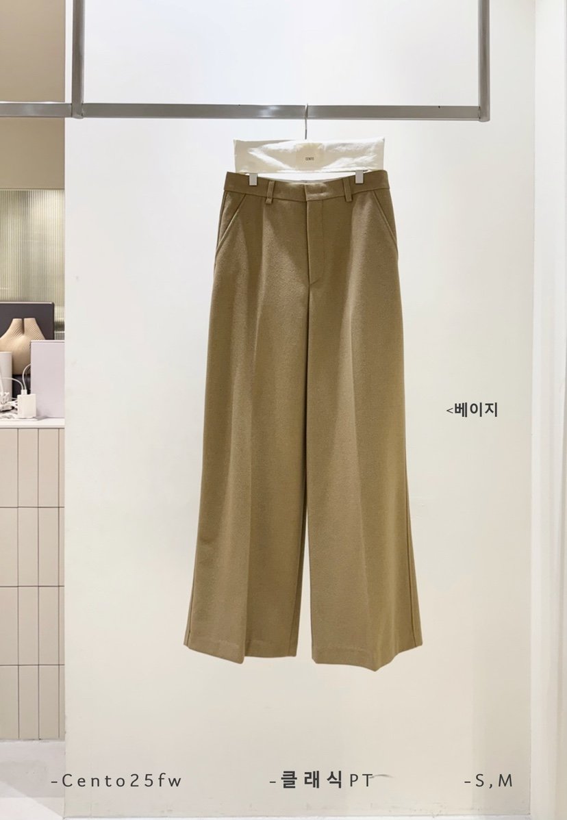 CENTO韓國直郵㊣女士新款25秋冬推薦時尚真品休閑褲不含腰帶CENTO休閑褲