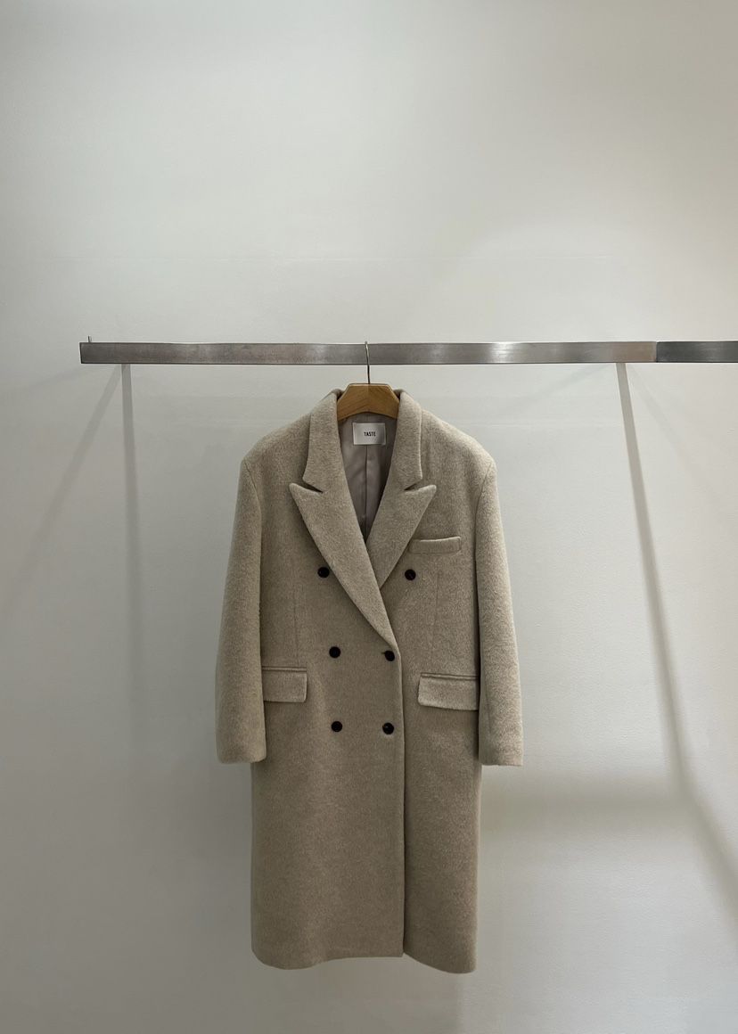 ONESTASTE韓國直郵㊣女裝新品25秋冬人氣熱賣中長款大衣羊駝TASTE/ONESTASTE中長款大衣