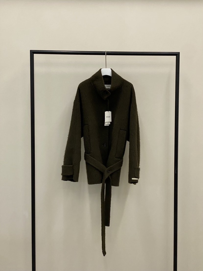 MUCH MORE東大門㊣直郵女士新品25秋冬職業中長款大衣含腰帶MUCH MORE中長款大衣