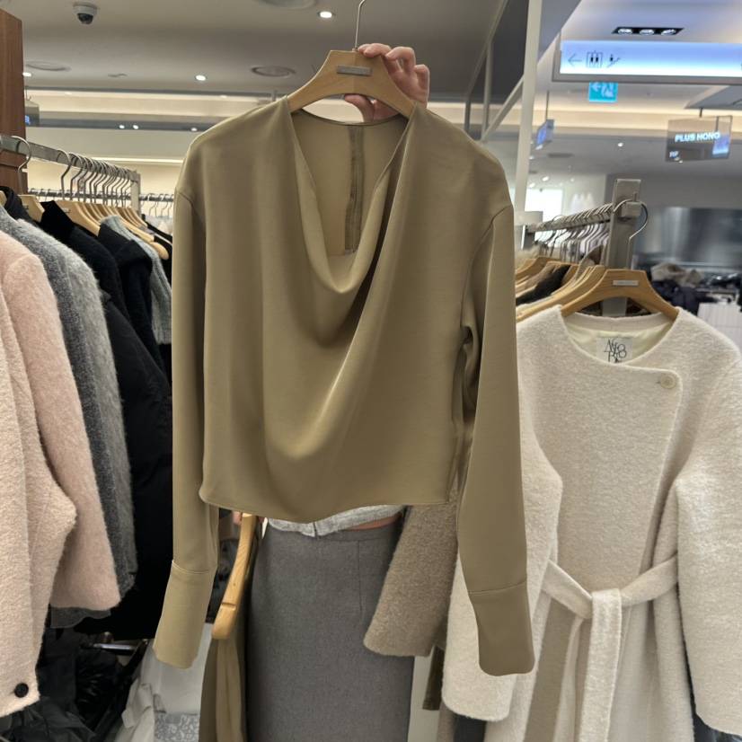 MER東大門㊣實拍女士新品人氣25秋冬時尚真品熱賣襯衫蕾絲衫MER/ANGELO BIANCO襯衫/蕾絲衫