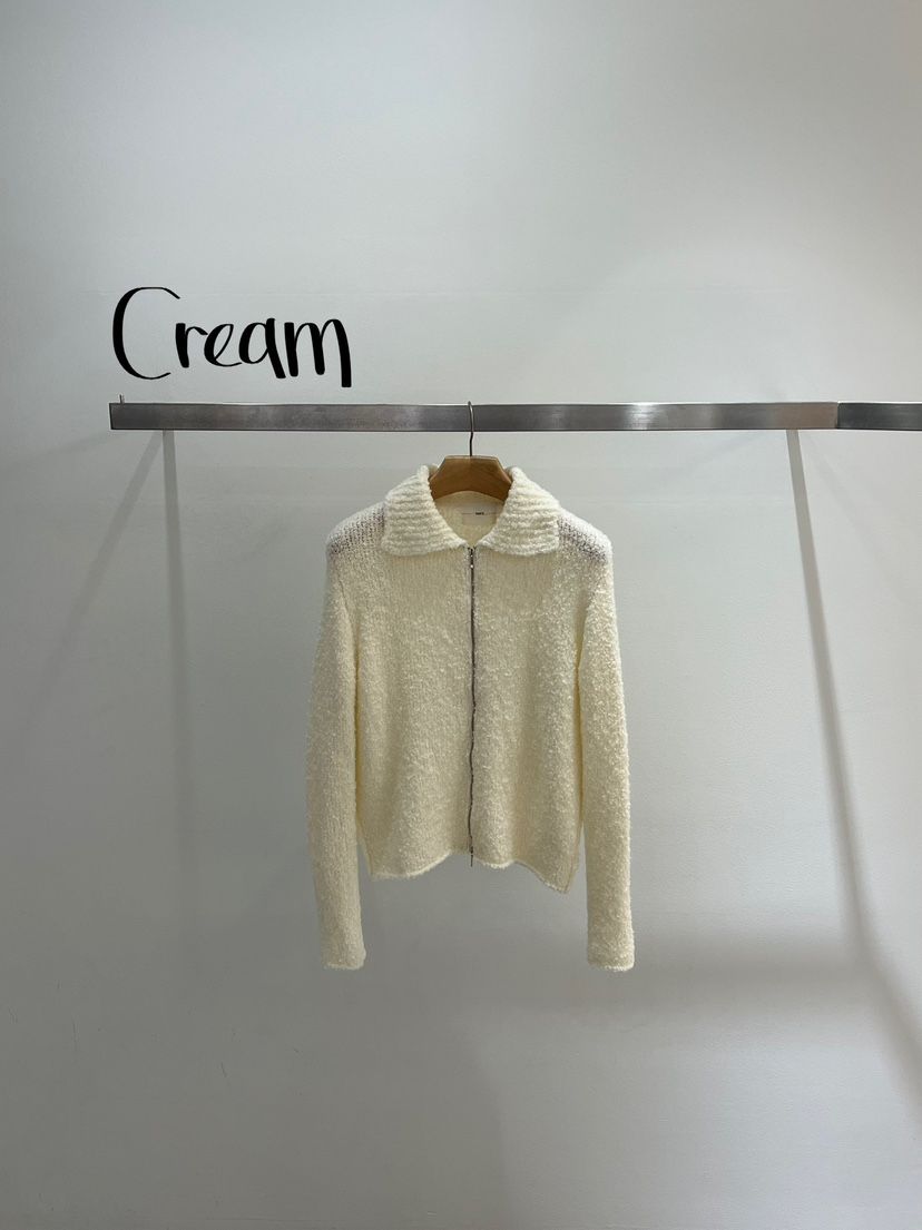 ONESTASTE韓國代購㊣女士新款真品職業25秋冬休閑時尚毛衣拉鏈TASTE/ONESTASTE毛衣