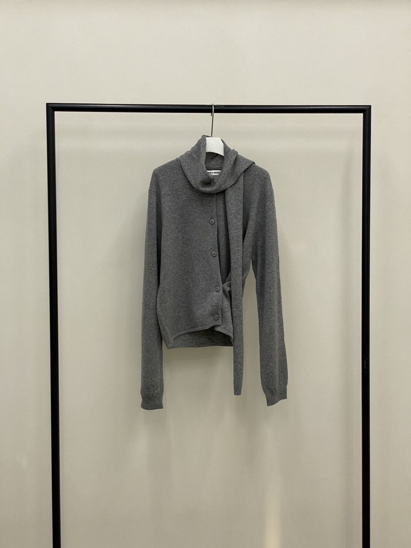 MUCH MORE韓國直郵㊣女裝新款休閑25秋冬推薦針織衫圍巾開衫MUCH MORE針織衫