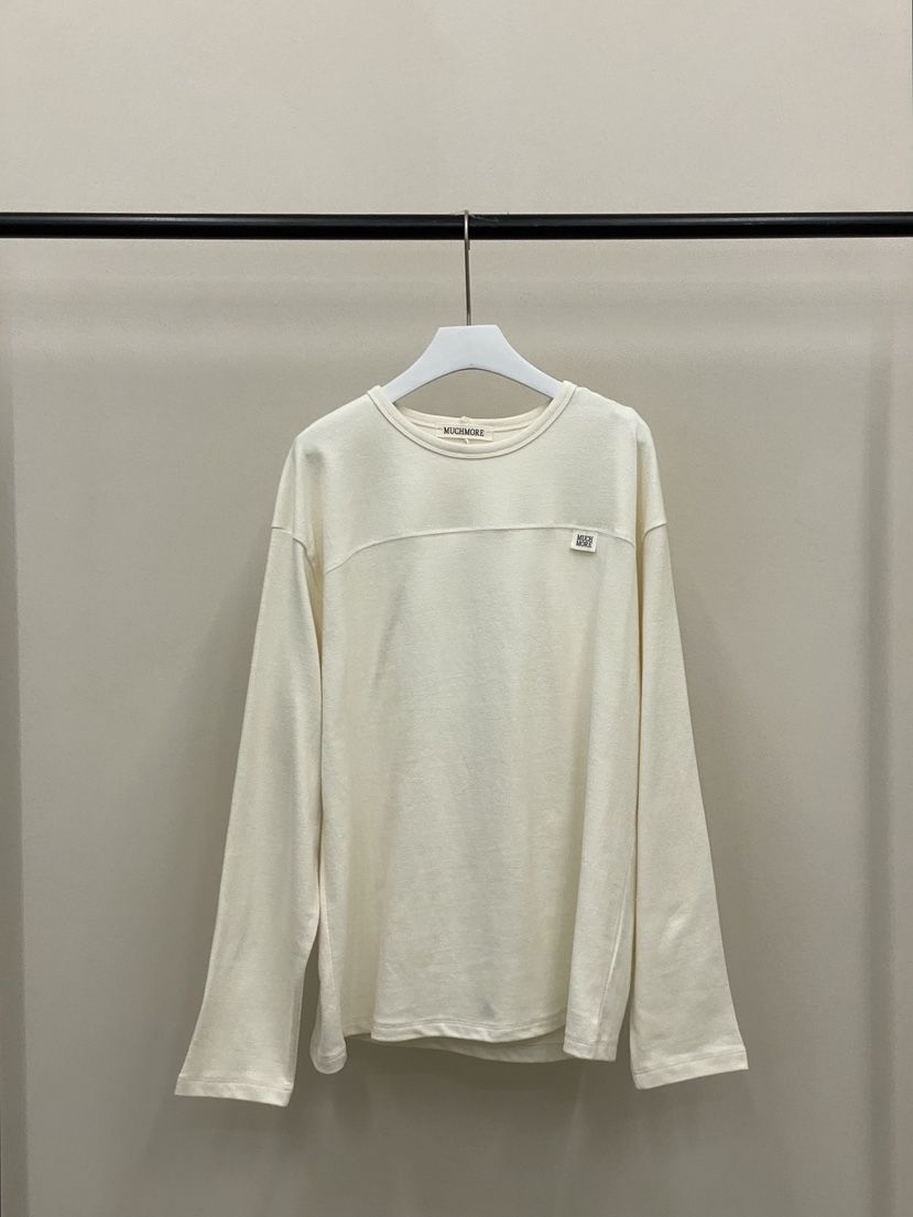 MUCH MORE東大門㊣實拍女裝新品推薦25秋冬人氣熱賣長袖T恤絨MUCH MORE長袖T恤