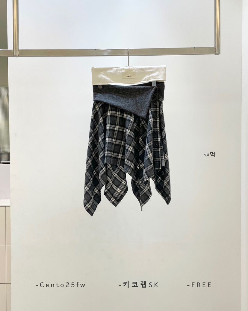 CENTO韓國代購㊣女裝新款熱賣時尚職業25秋冬休閑推薦人氣短裙CENTO短裙