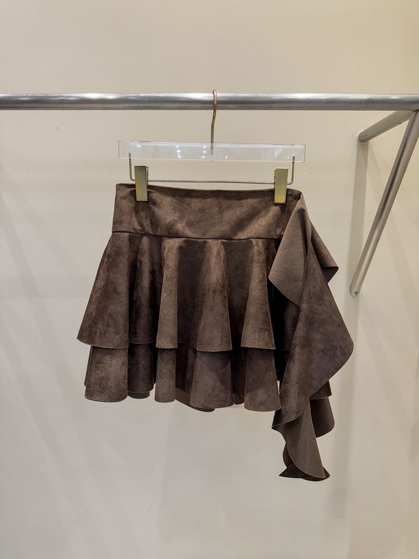 81 MARKET-L東大門㊣直郵女裝新品職業推薦時尚短裙絨面革81 MARKET-L短裙