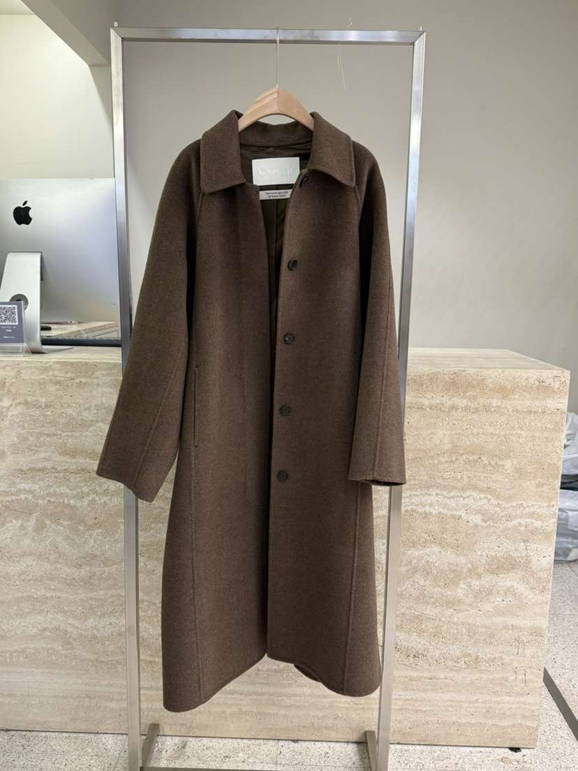 EOOB/LAMEREI東大門㊣實拍女裝新款人氣真品中長款大衣含腰帶EOOB/LAMEREI中長款大衣