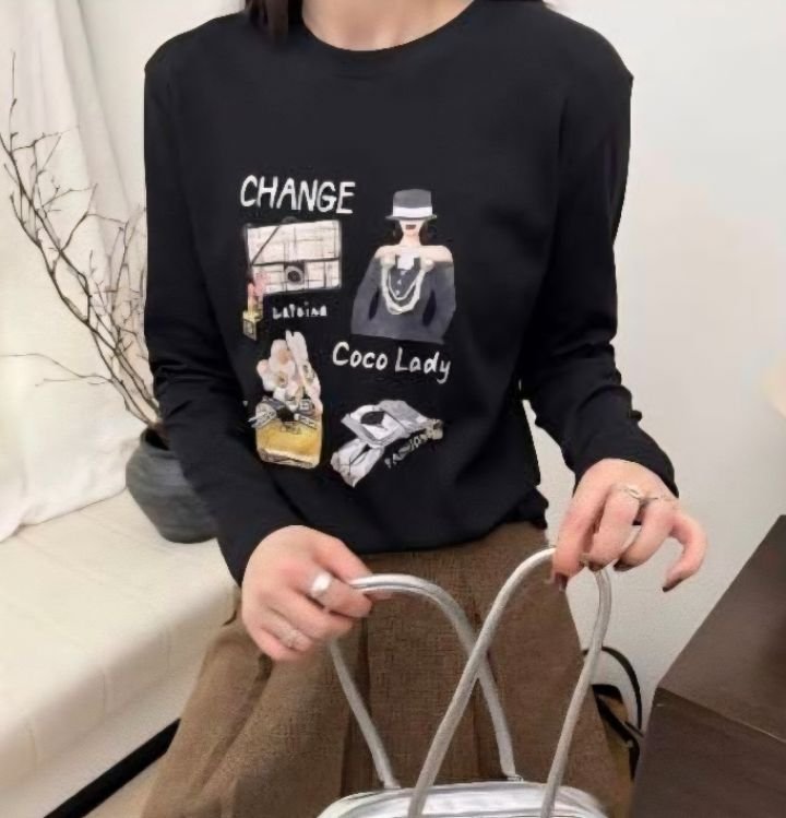 BLING BLING-S東大門㊣代購女裝新款休閑25秋冬職業長袖T恤BLING BLING-S長袖T恤