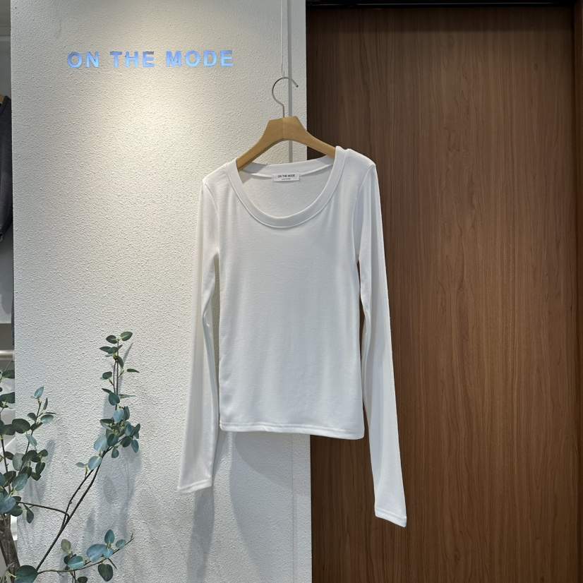 ON THE MODE東大門㊣直郵女士新款休閑熱賣人氣真品長袖T恤ON THE MODE長袖T恤
