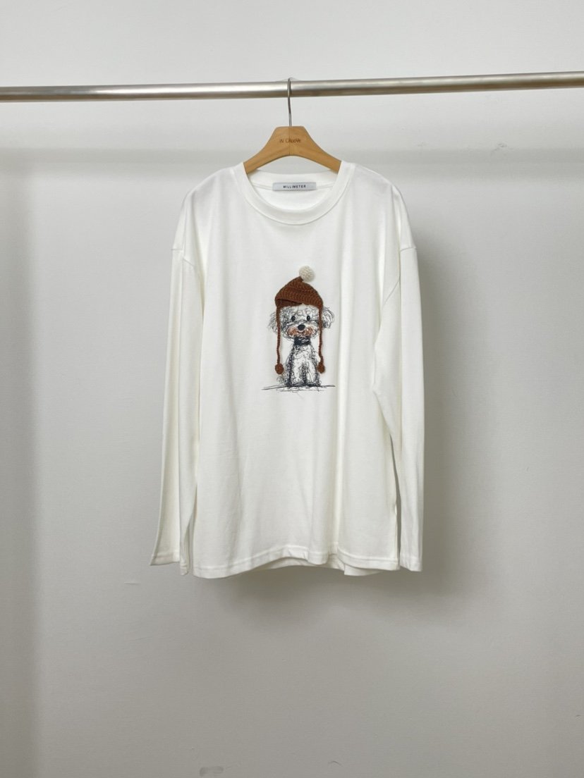 MILLIMETER東大門㊣直郵女士新款人氣熱賣職業推薦真品長袖T恤MILLIMETER/MGML長袖T恤
