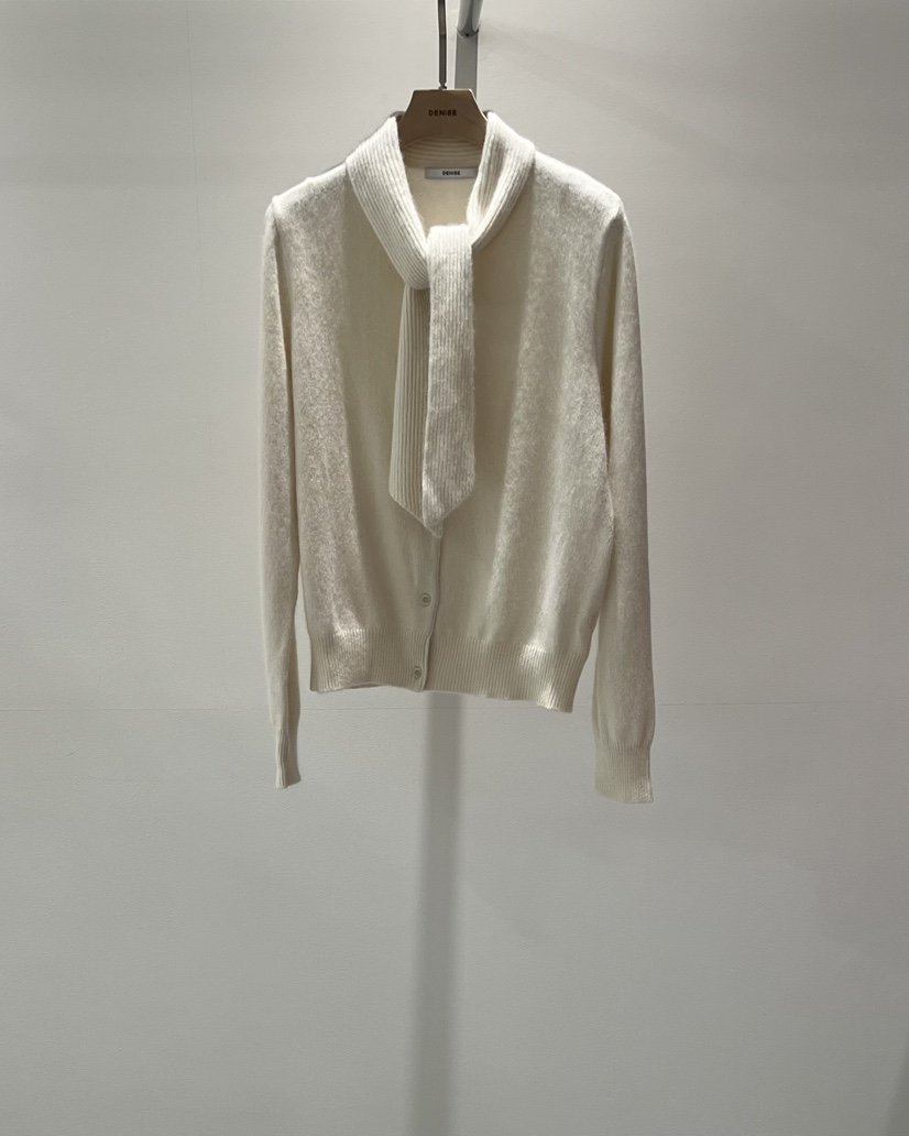 DENISE東大門㊣直郵女裝新款職業推薦真品25秋冬針織衫圍巾開衫DENISE針織衫