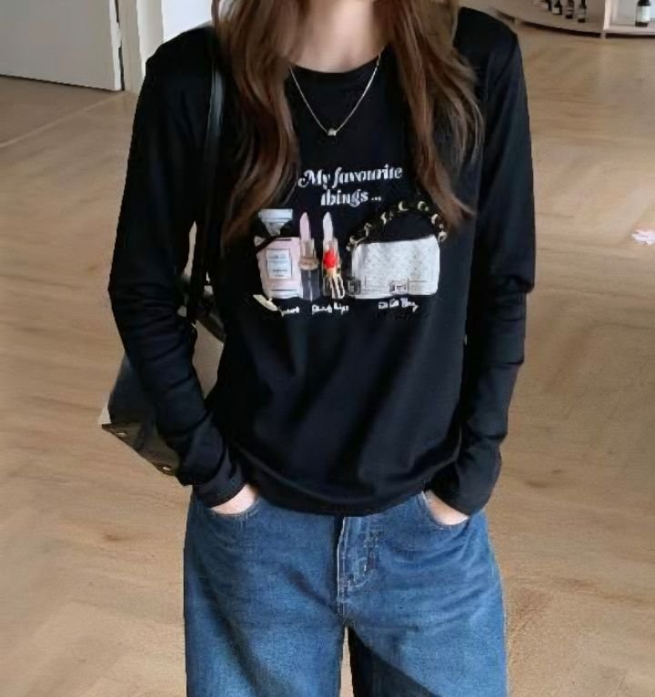 BLING BLING-S東大門㊣代購女士新品休閑時尚25秋冬長袖T恤BLING BLING-S長袖T恤
