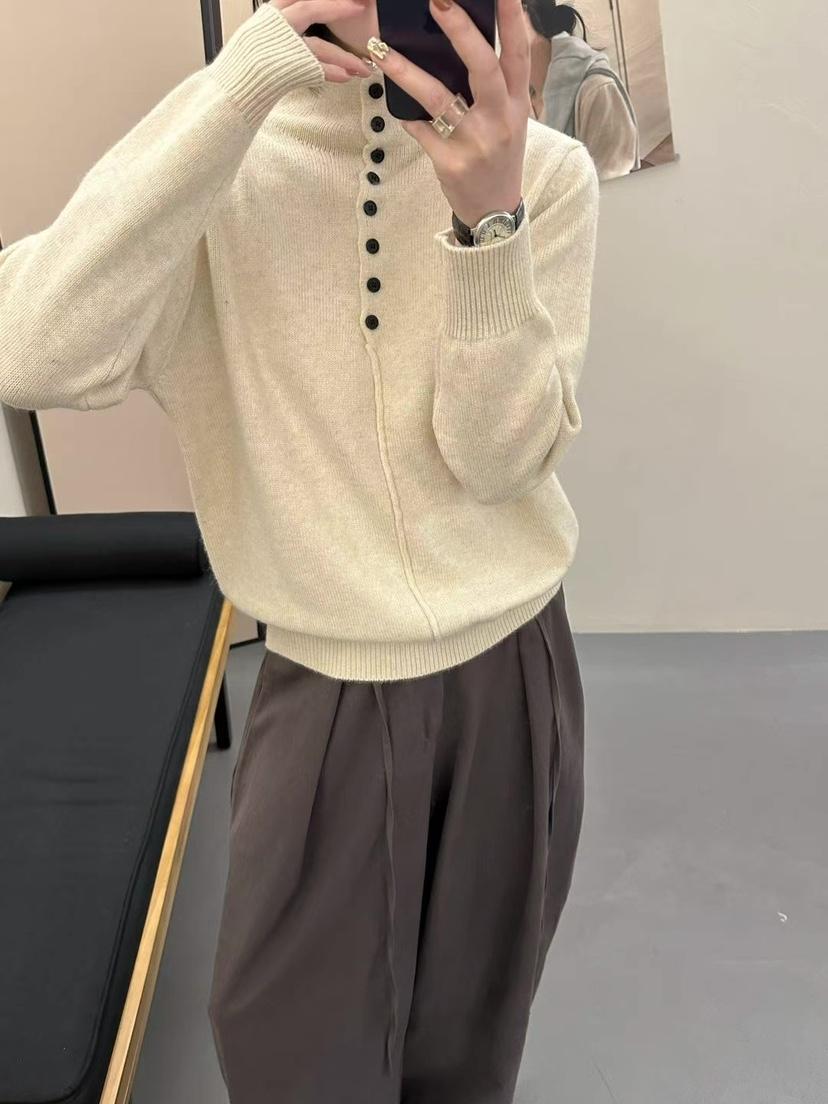 CRONG東大門㊣代購女士新款時尚25秋冬人氣真品熱賣針織衫紐扣CRONG針織衫