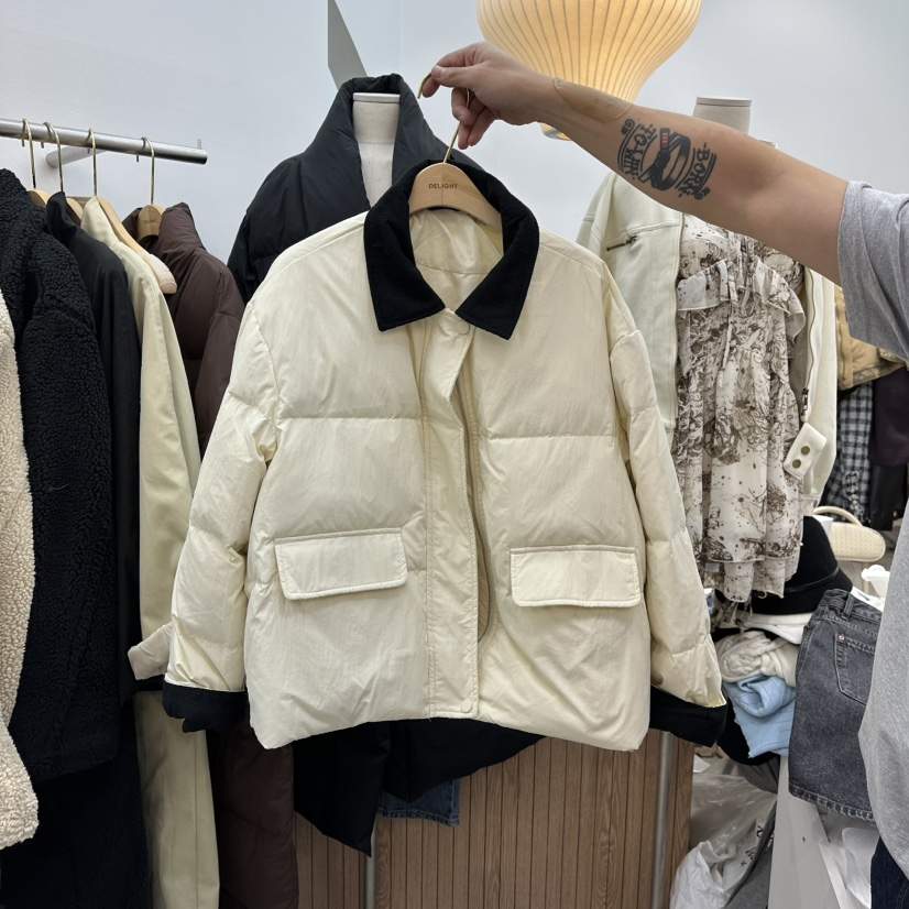 DELIGHT-Q東大門㊣直郵女裝新品真品人氣推薦短款羽絨服鴨絨DELIGHT-Q短款羽絨服