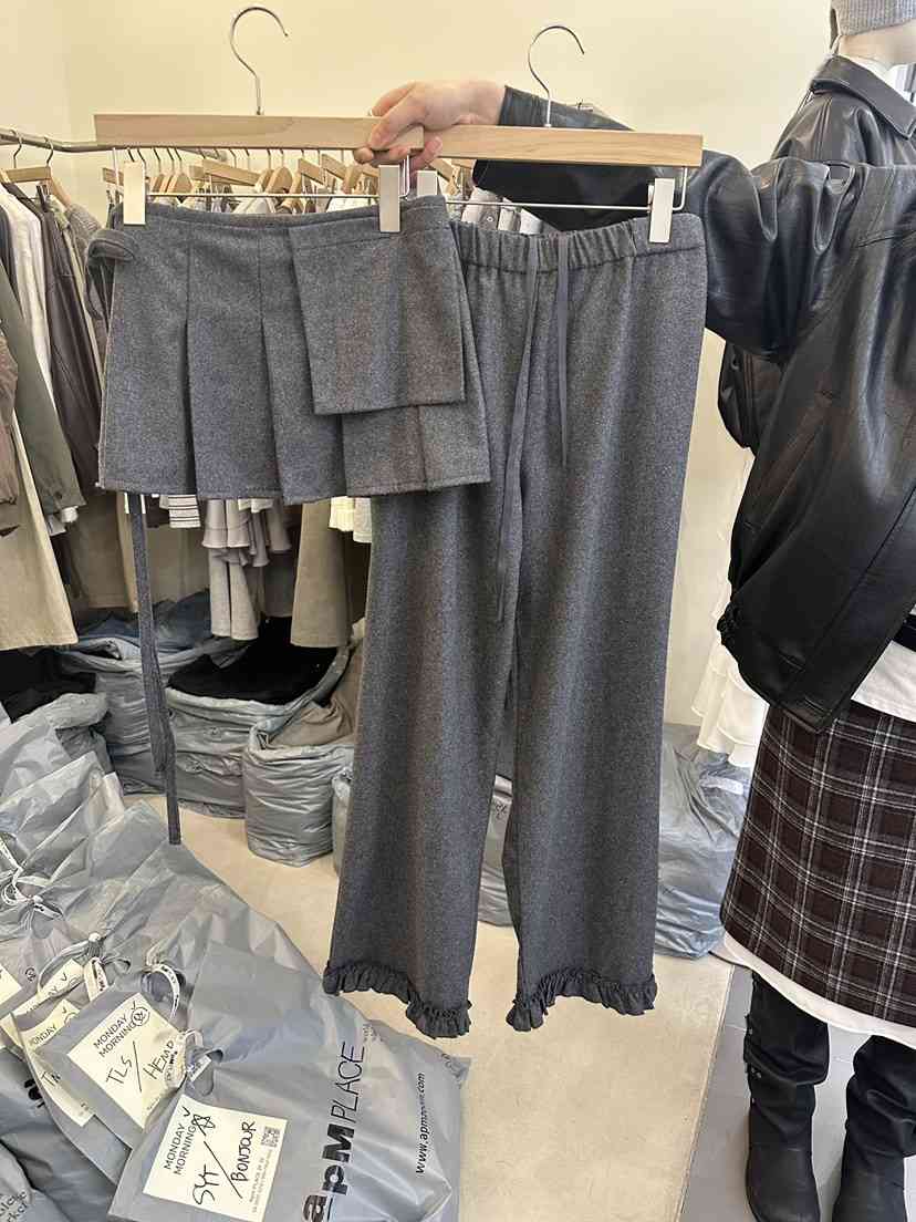 MONDAYMORING東大門㊣代購女士新款熱賣真品推薦休閑套裝羊毛MONDAYMORING套裝