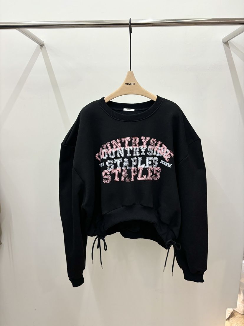 JENNIE韓國直郵㊣女裝新品休閑25秋冬時尚職業推薦熱賣衛衣JENNIE/VENEFIT衛衣