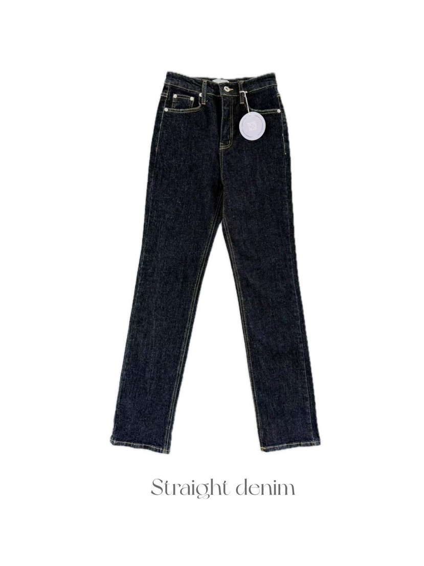 OLI SEOUL韓國直郵㊣女裝新品25秋冬職業推薦牛仔褲直筒牛仔OLI SEOUL牛仔褲