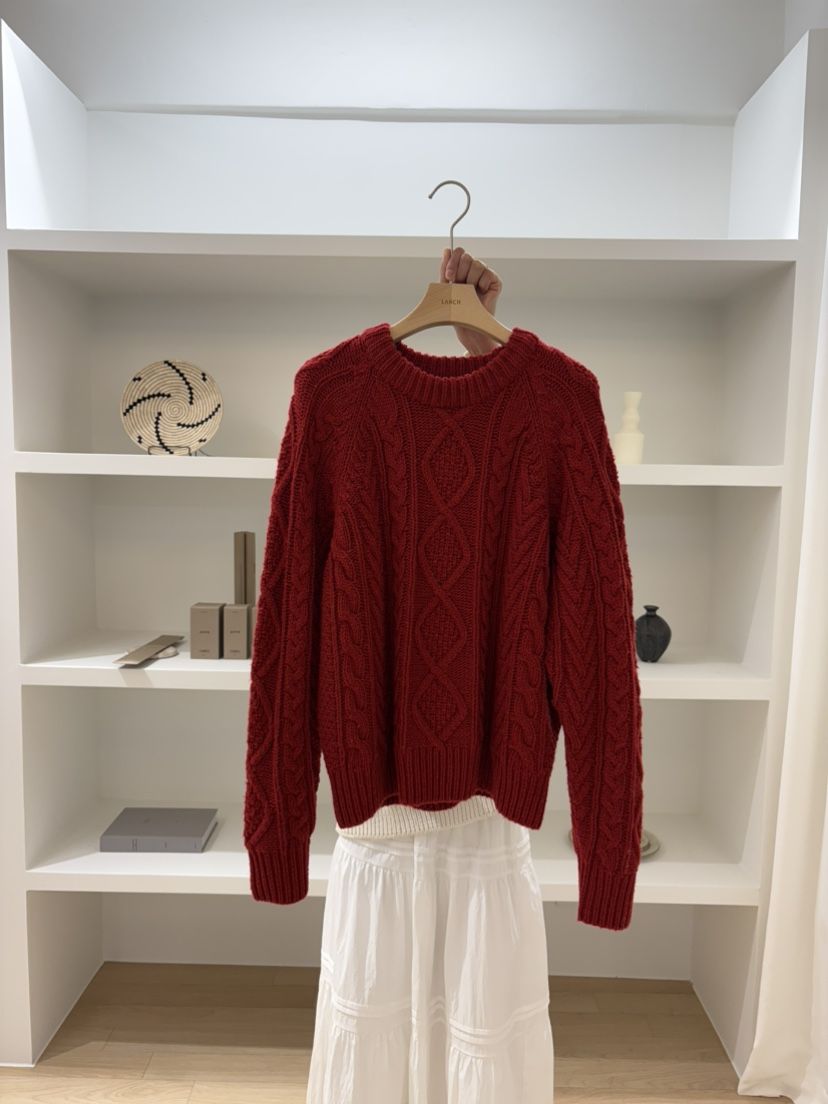 LANCH韓國代購㊣女裝新款真品職業時尚25秋冬推薦熱賣休閑毛衣LANCH毛衣