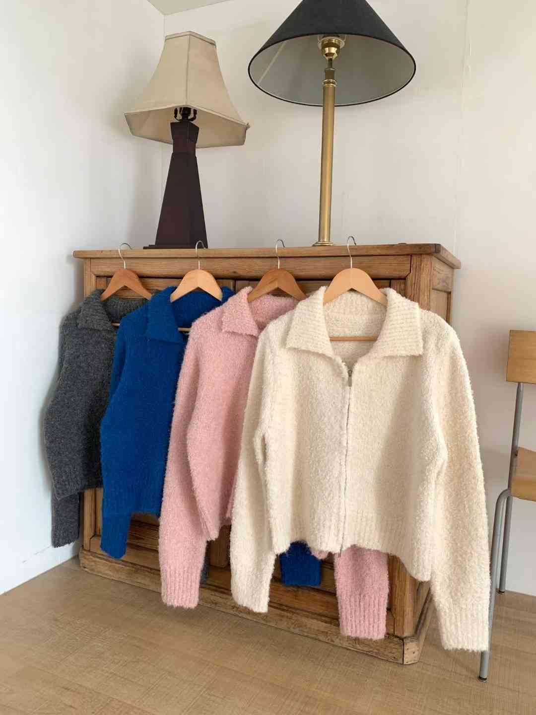 HACKER東大門㊣代購女士新品推薦時尚真品25秋冬針織衫開衫HACKER針織衫