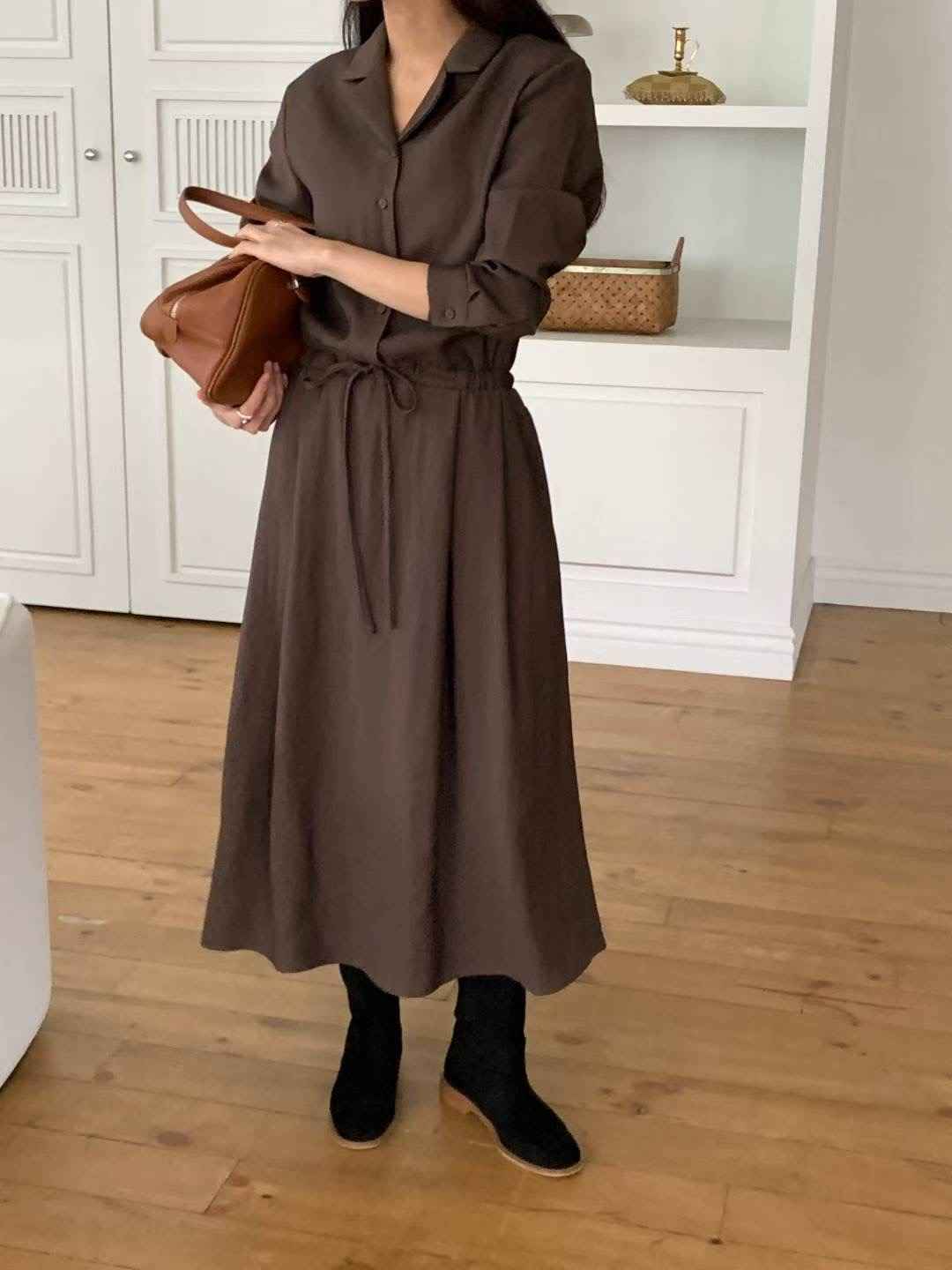 HACKER東大門㊣實拍女士新品人氣25秋冬職業推薦真品連衣裙HACKER連衣裙